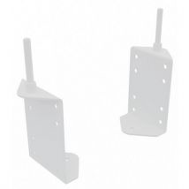 Jeu De Pinces Pour Fixation Panneau Écran H70 Cm Blanc
