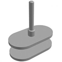 Jeu De Pinces De Fixation Pour Panneaux H40 Cm Gris Alu