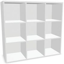 Meuble 9 Multicases L120xh1123xp 432cm Blanc
