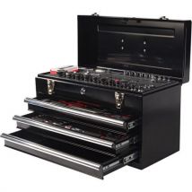 Coffre Tole 3 Tiroirs Avec 100 Outils De Maintenance