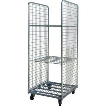 Roll Conteneur En Maille 2 Côtés - 2 Tablettes 720x800x1800