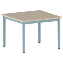 Table Carélie 80 X 80 Cm Fixe T3 Strat Érable Lagon 6027