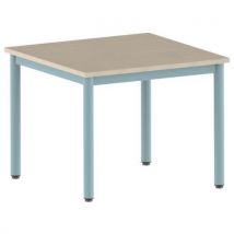 Table Carélie 80 X 80 Cm Fixe T4 Strat Érable Lagon 6027
