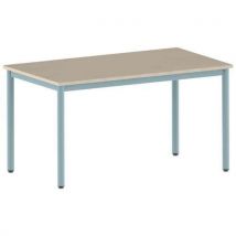 Table Carélie 140 X 80 Cm Fixe T6 Strat Érable Lagon 6027