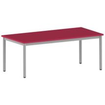 Table Carélie 160 X 80 Cm Fixe T4 Strat Cerise Gris