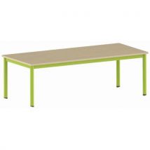 Table Carélie 180 X 80 Mobile T3 Strat Hêtre Miel- Vert 1864