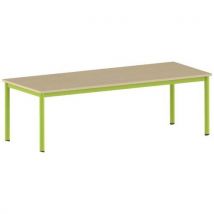 Table Carélie 200 X 80 Mobile T4 Strat Hêtre Miel- Vert 1864