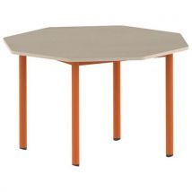 Table Carélie Octog Ø 120 Mobile T6 Strat Érable Papaye 2011