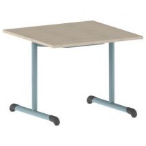 Table Bandana 80 X 80 Cm Fixe T4 Strat Érable Lagon 6027