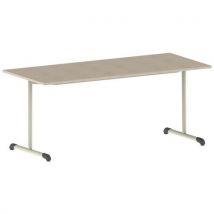 Table Bandana 180 X 80 Cm Fixe T6 Strat Érable Beige 1013