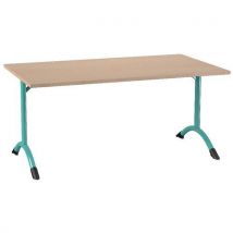 Table Sara 140 X 80 Cm Fixe T4 Strat Dl Érable Lagon 6027