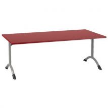 Table Sara 160 X 80 Cm Fixe T3 Strat Dl Cerise Gris