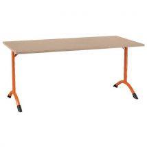 Table Sara 160 X 80 Cm Fixe T5 Strat Dl Érable Papaye 2011