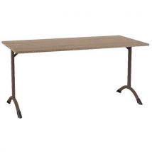Table Sara 160x80 Cm Fixe T6 Strat Dl Chêne Hongrie Noisette