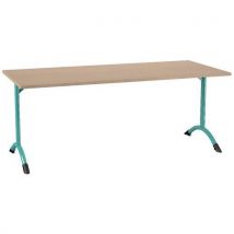 Table Sara 180 X 80 Cm Fixe T5 Strat Dl Érable Lagon 6027