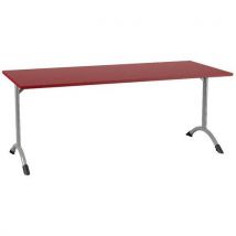 Table Sara 180 X 80 Cm Fixe T5 Strat Dl Cerise Gris