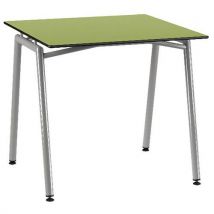 Table Ella 80 X 80 Fixe T6 Strat Compact Dl Vert Anis Gris