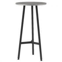 Mange-debout Ella Ø 60 Cm Strat Abs Pc Gris Perle/noir