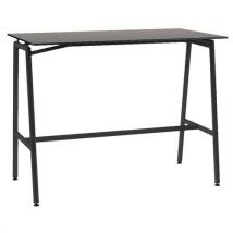 Mange-debout Ella 140x80cm Compact Dl Gris Perle Noir