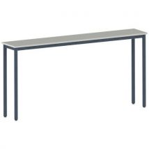 Mange-debout Lyra 220x40 Cm Ht 110 Cm Strat Gris Perle/noir