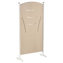 Claustra Tiges 80 X 160 Cm Stratifié Mdf Érable - Blanc 9016