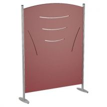 Claustra Tiges 120 X 160 Cm Stratifié Mdf Cerise - Gris 9006
