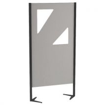Claustra Delta 80 X 159 Cm Pann Compact Gris Perle Noir