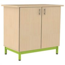 Buffet Arcus 2 Portes Hêtre Miel - Vert 1864