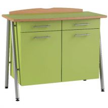 Buffet Ella 2 P 2 T Plateau Médium Stra Vert Anis Gris