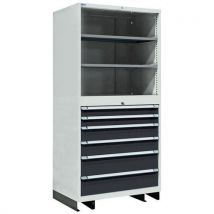 Armoire Modulaire Sur Socle 805x695x2100 Mm Gris 7035 / 7016