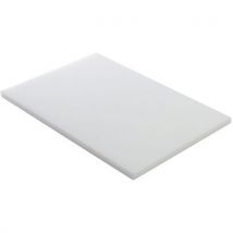 Planche À Découper En Pehd Blanc - 40x25x2 Cm