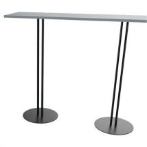 Mange Debout Roxane 140 X 40 X 110 2 Pieds Gris Cendré/noir