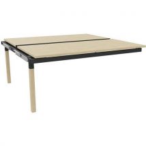 Bureau Bench X4 Ext Plat Couliss. 140cm Chên/pied Chên-anthr