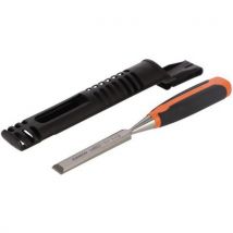 Bahco - Ciseau à bois manche caoutchouc 22mm - Lame 22mm, Longueur 266mm - Outillage à main professionnel
