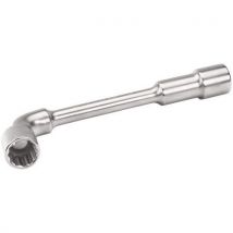Clé À Pipe Contre-coudée Double 17mm 12x6 Pans 195mm