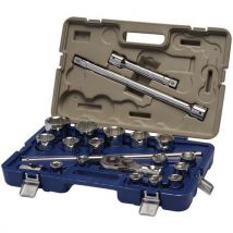 Coffret Douilles 3/4 6 Pans 21 Pièces 19-50mm