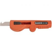 Bahco - Dénudeur universel couteau rétractable - Coupe Ø 8mm - Lame 13mm - Phosphaté - 125mm