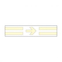 Bande Glowlite Avec Flèche Pour Mur/prise 40x1000 Mm