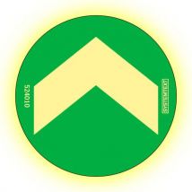 Adhésif Cercle Avec Flèche Glowlite Diam. 100mm