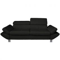 Canapé Vérona 2 Places Enduit Pvc Noir