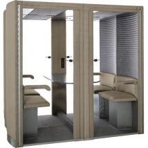 Cabine Acoustique Silence Box 4 Places Beige