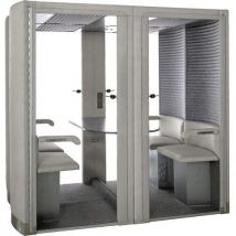 Cabine Acoustique Silence Box 4 Places Gris