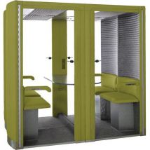 Cabine Acoustique Silence Box 4 Places Vert