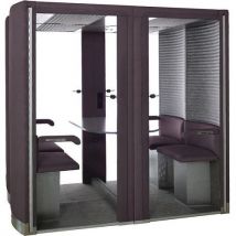 Cabine Acoustique Silence Box 4 Places Violet