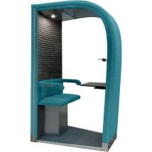 Cabine Téléphonique De Bureau Fermée Bleu
