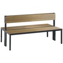 Banc Basic Plus Double Face Avec Dossier Chêne L 1500