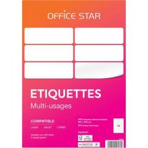 Lot de 1400 - Étiquette Blanche Multi Usage - 991 X 381 Mm
