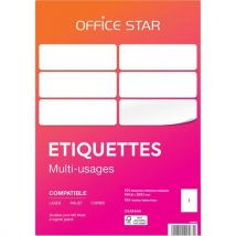Lot de 100 - Étiquette Blanche Multi Usage - 1996 X 2891 Mm