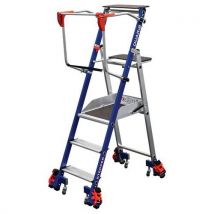 Duarib - Plateforme de mise en rayon STEPPER - 3 marches Aluminium - Charge max 150kg - Hauteur travail 2.70m