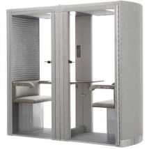 Cabine Acoustique Silence Box 2 Places Gris
